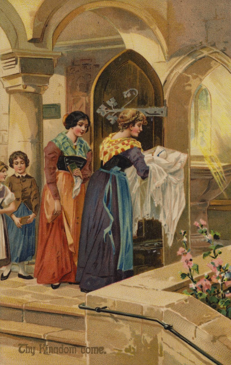 Az Úr imája, Jöjjön el a Te országod (kromolit) alkotó: American School