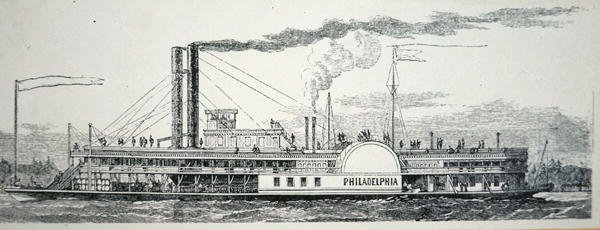 A Mississippi oldalkerekes „Philadelphia”, a „Harper