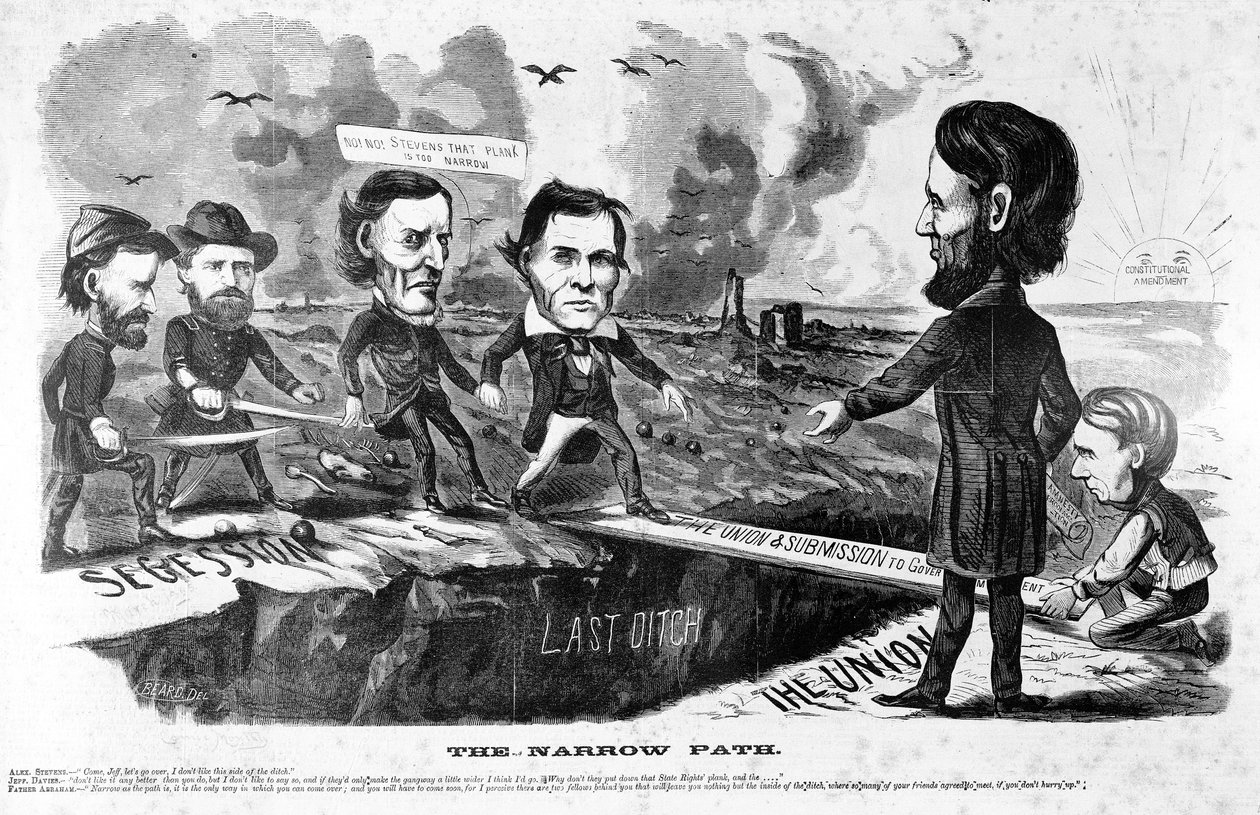 A keskeny ösvény, 1863 körül alkotó: American School