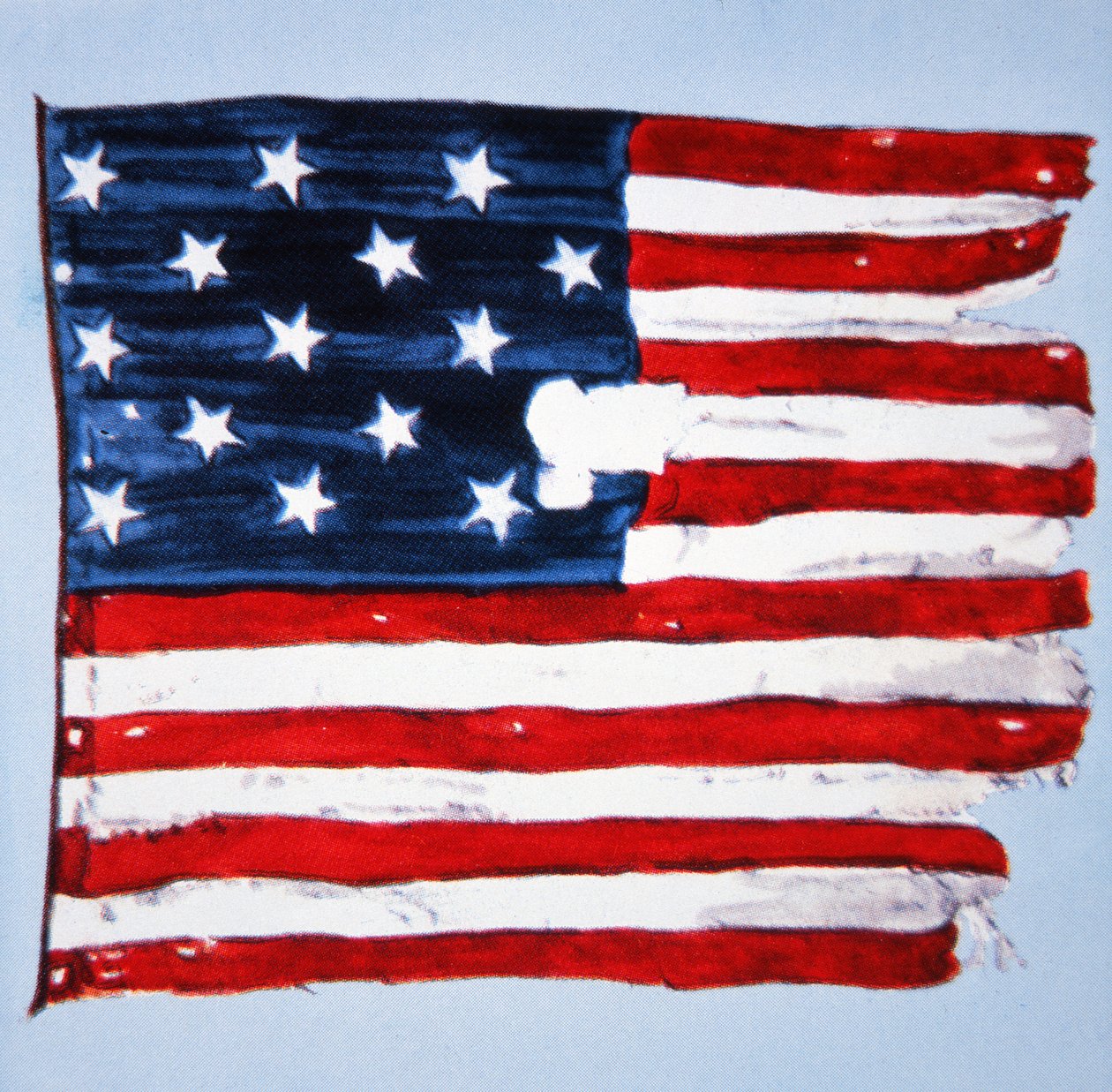 Az eredeti "Star-Spangled Banner" (színes litó) alkotó: American School