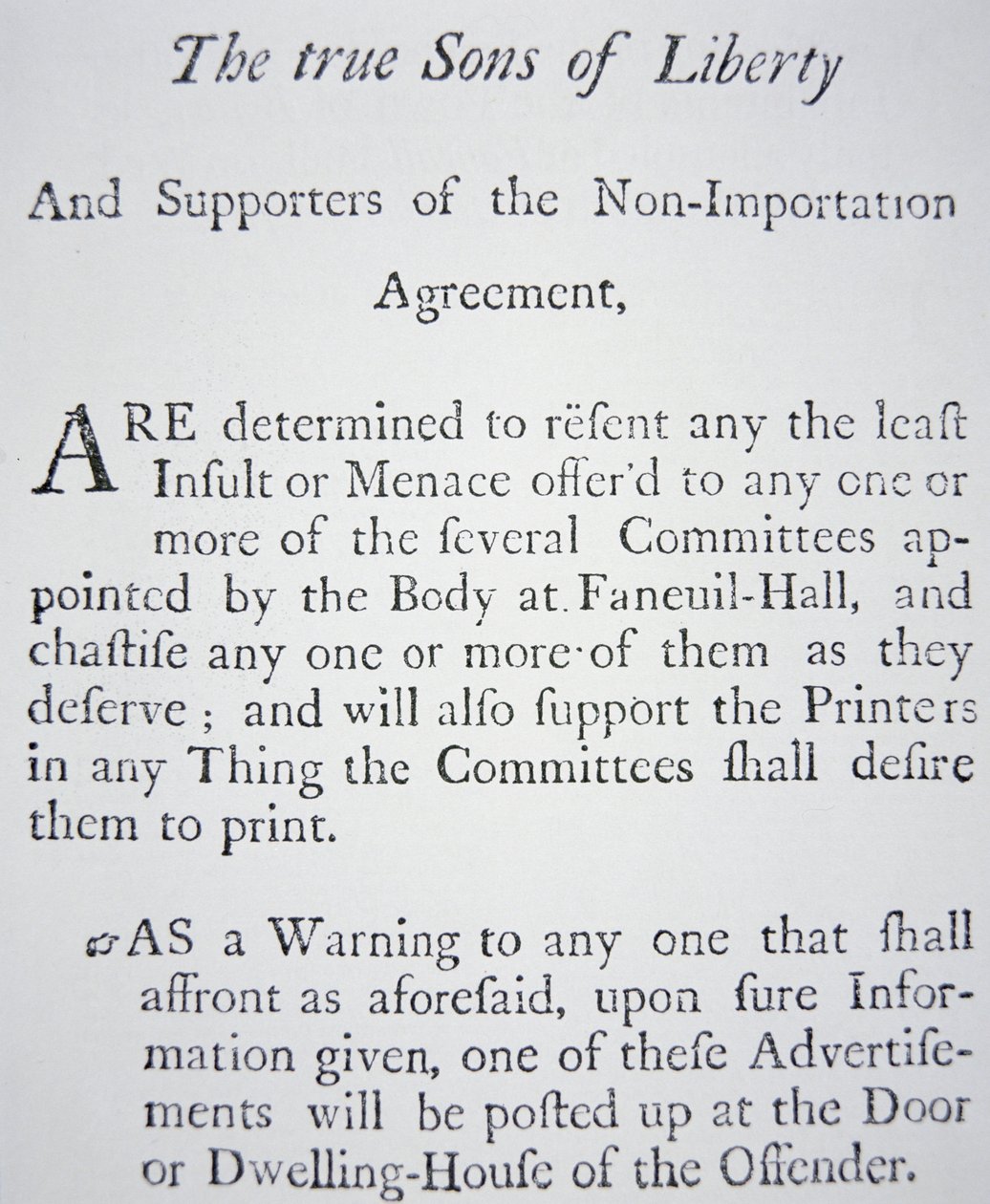 A „Sons of Liberty” egy titkos mozgalom, amelyet 1765-ben alapítottak a brit adók (litho) ellen. alkotó: American School