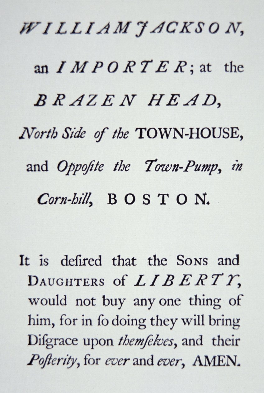 A „Sons of Liberty” egy titkos mozgalom, amelyet 1765-ben alapítottak a brit adók (litho) ellen. alkotó: American School