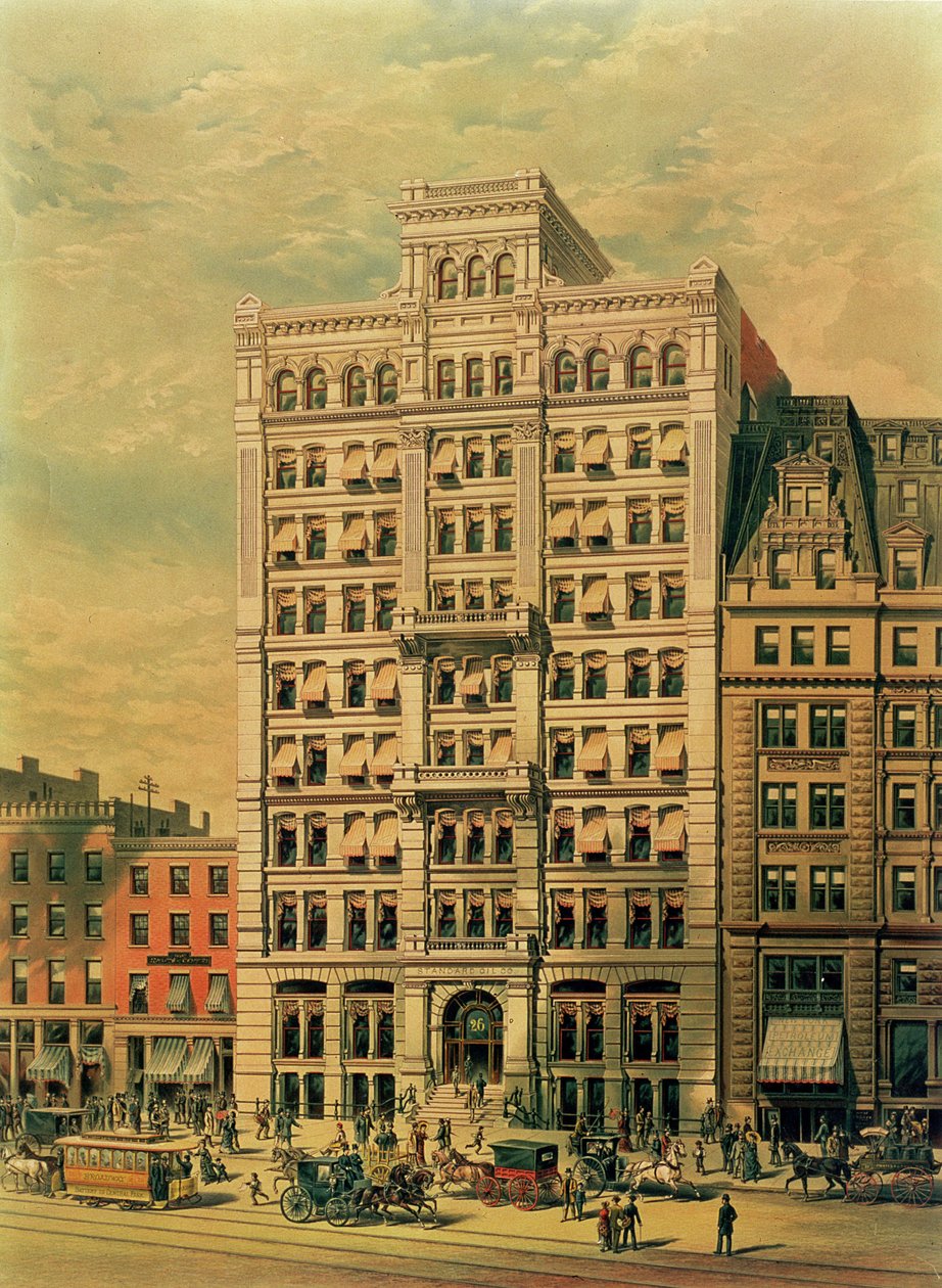 The Standard Oil Company Building, 26 Broadway, New York, pub. Gyökér és Tinker, 1886 alkotó: American School