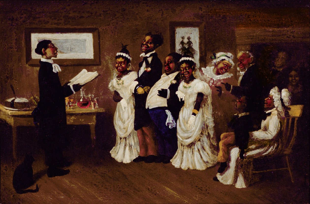 Az esküvő, 1850 körül alkotó: American School