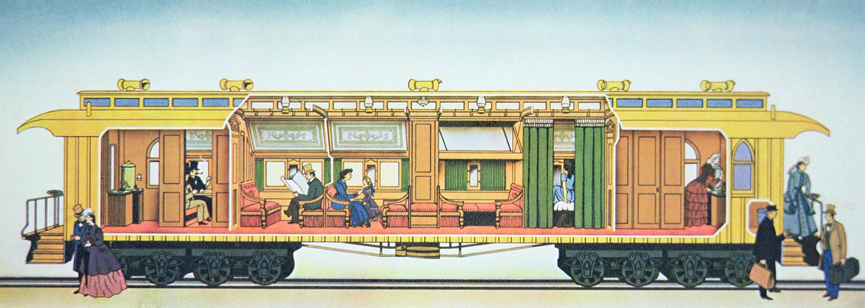 Az első luxus Pullman hálókocsi alkotó: American School