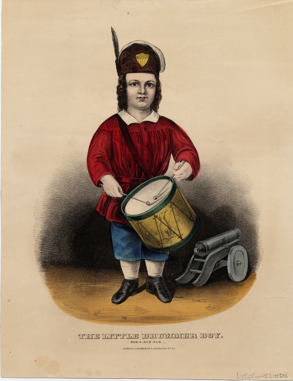 A kisdobos fiú: rub-a-dub-dub, kocsma. szerző: Currier & Ives, 1860 körül alkotó: American School