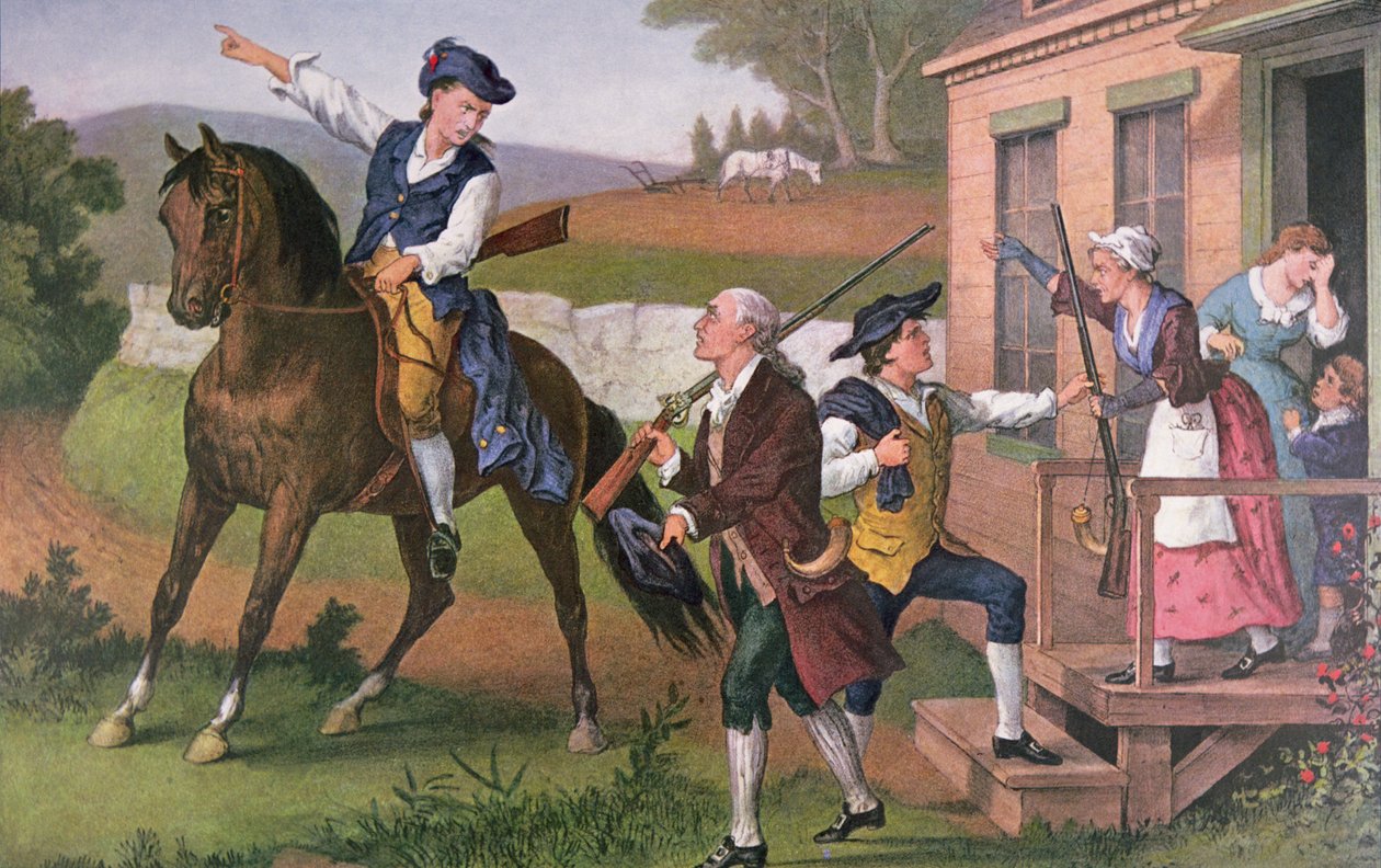 A „percemberek” karja a britek elleni fellépéshez, kocsma. szerző: Currier & Ives alkotó: American School