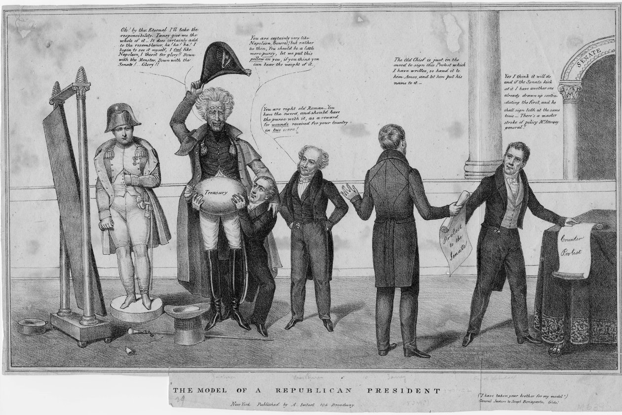A republikánus elnök modellje, 1832 körül alkotó: American School