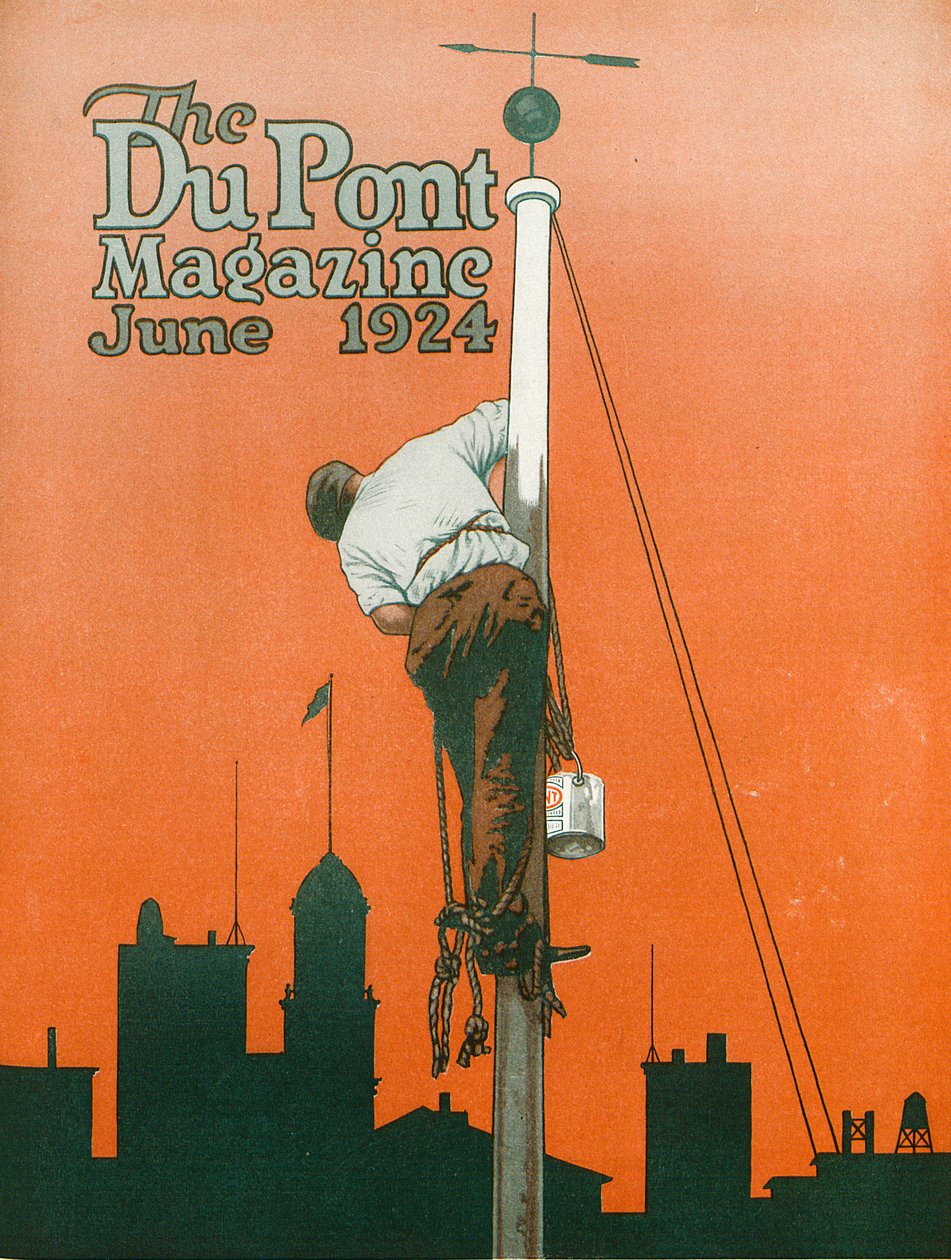Nincs Univerzális festék, a DuPont Magazin címlapja, 1924. június alkotó: American School