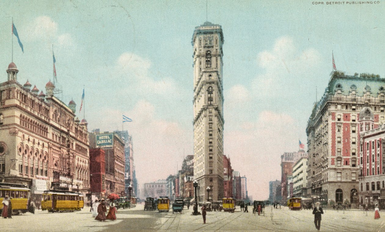 Times Square, New York, 1910 körül alkotó: American School