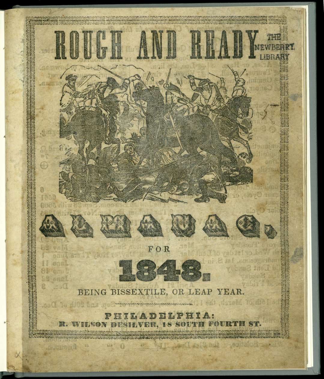 Az 1847-ben kiadott, 1848-as Rough and Ready almanach címlapja (nyomtatott) alkotó: American School