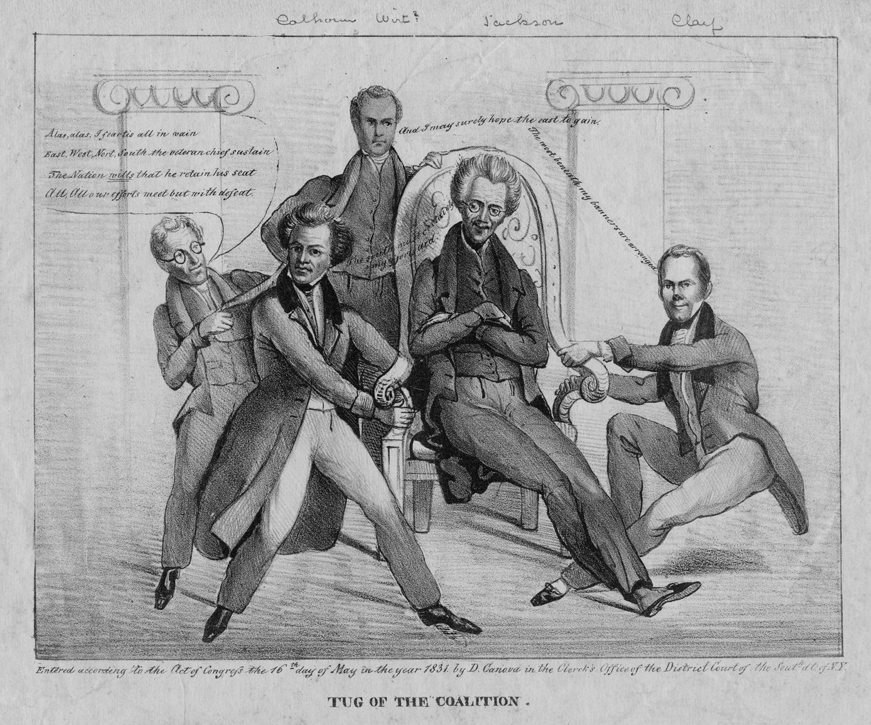 A koalíció vontatója, 1831 alkotó: American School
