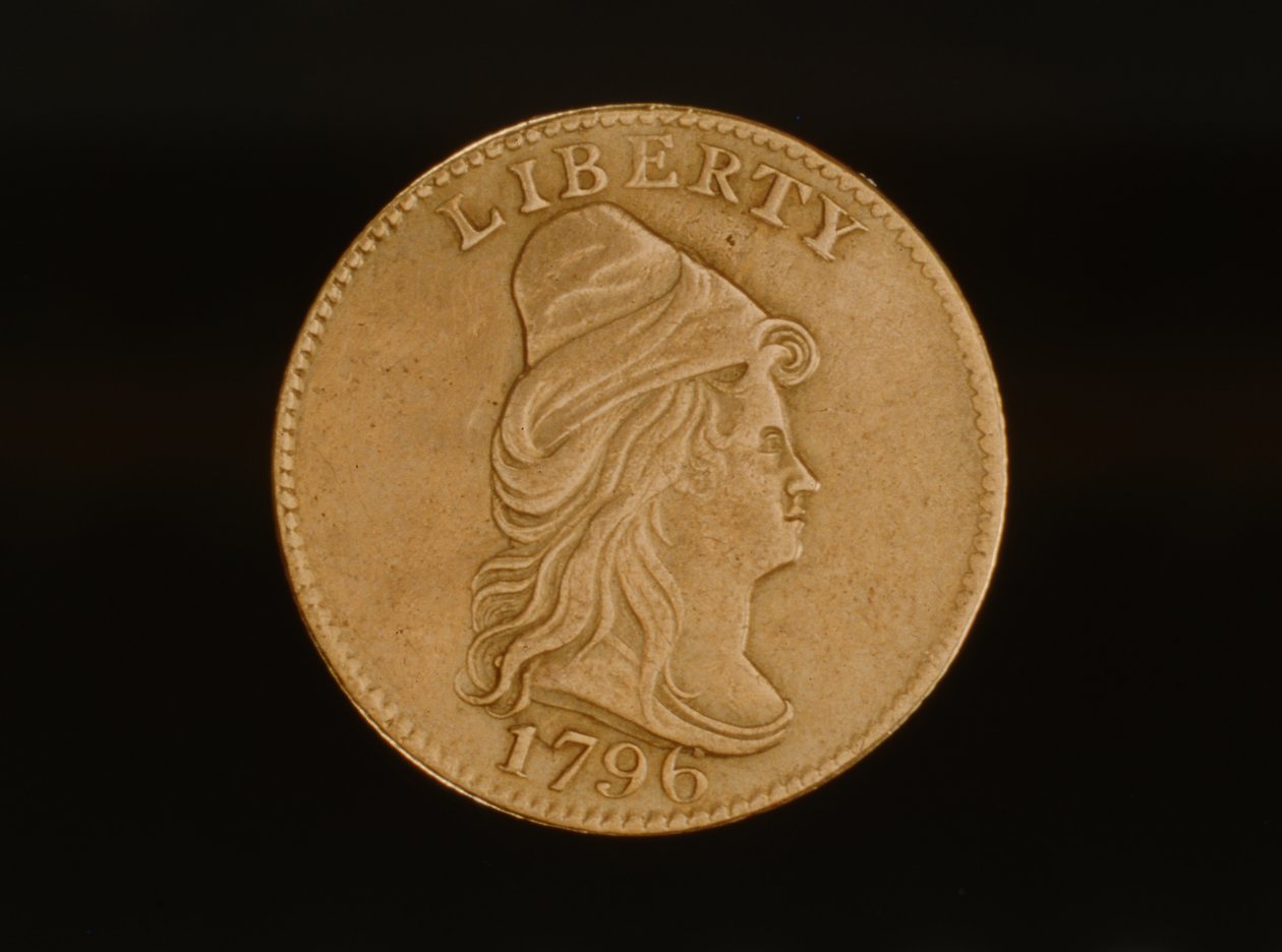 Turbán fej negyed sas, 1796 (fém) alkotó: American School