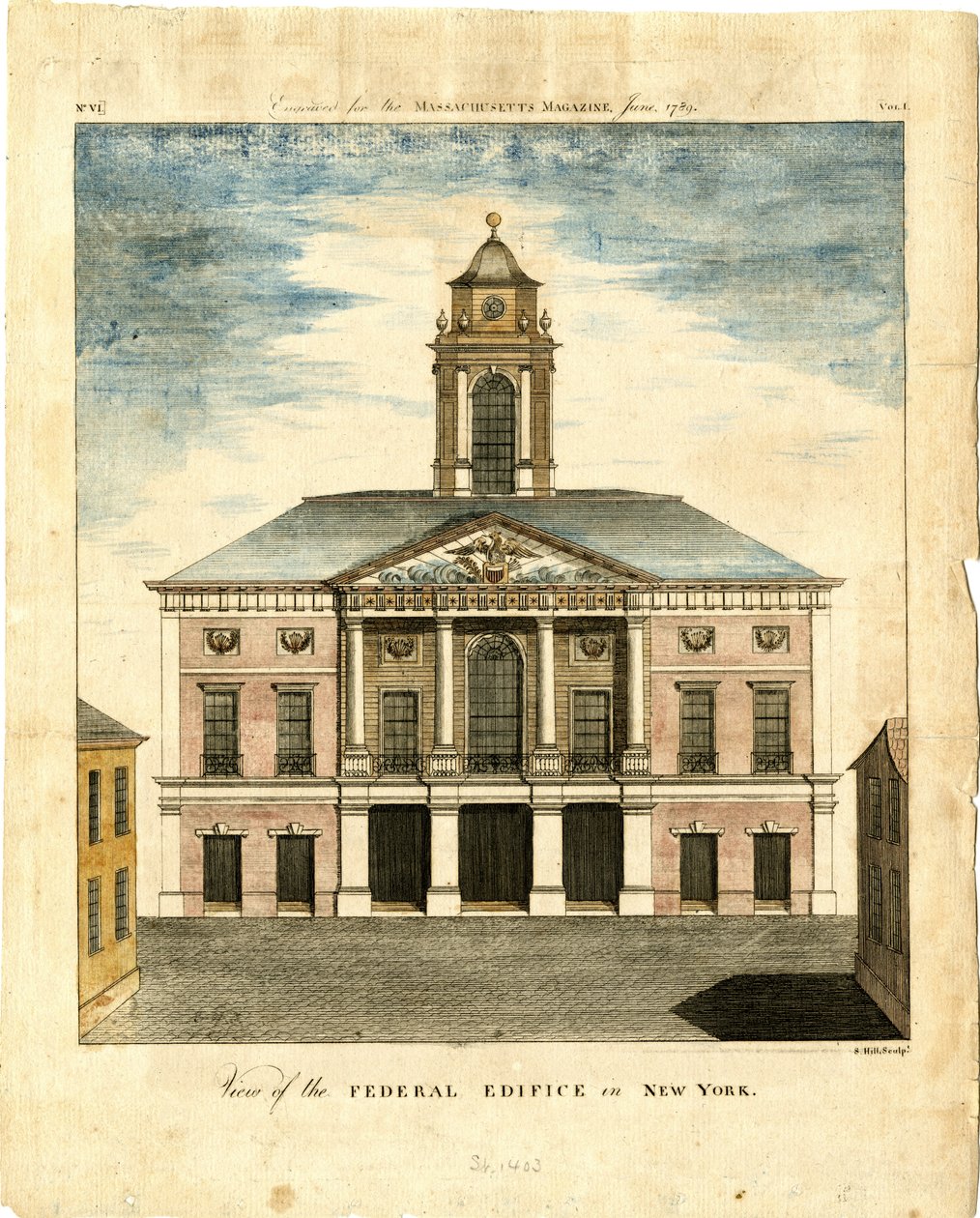 A New York-i szövetségi épület látképe alkotó: American School