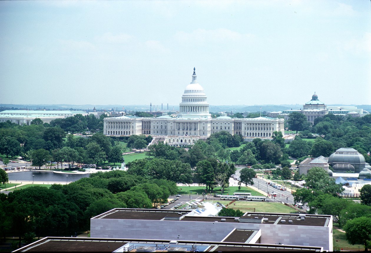 Kilátás az Egyesült Államok Capitoliumára és a National Mall-ra alkotó: American School