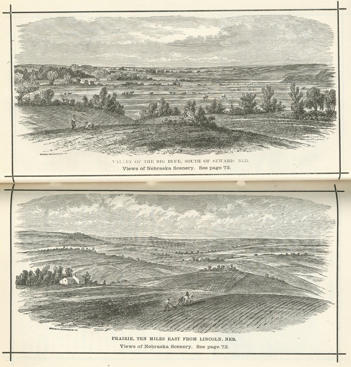 Kilátás a nebraskai tájra alkotó: American School