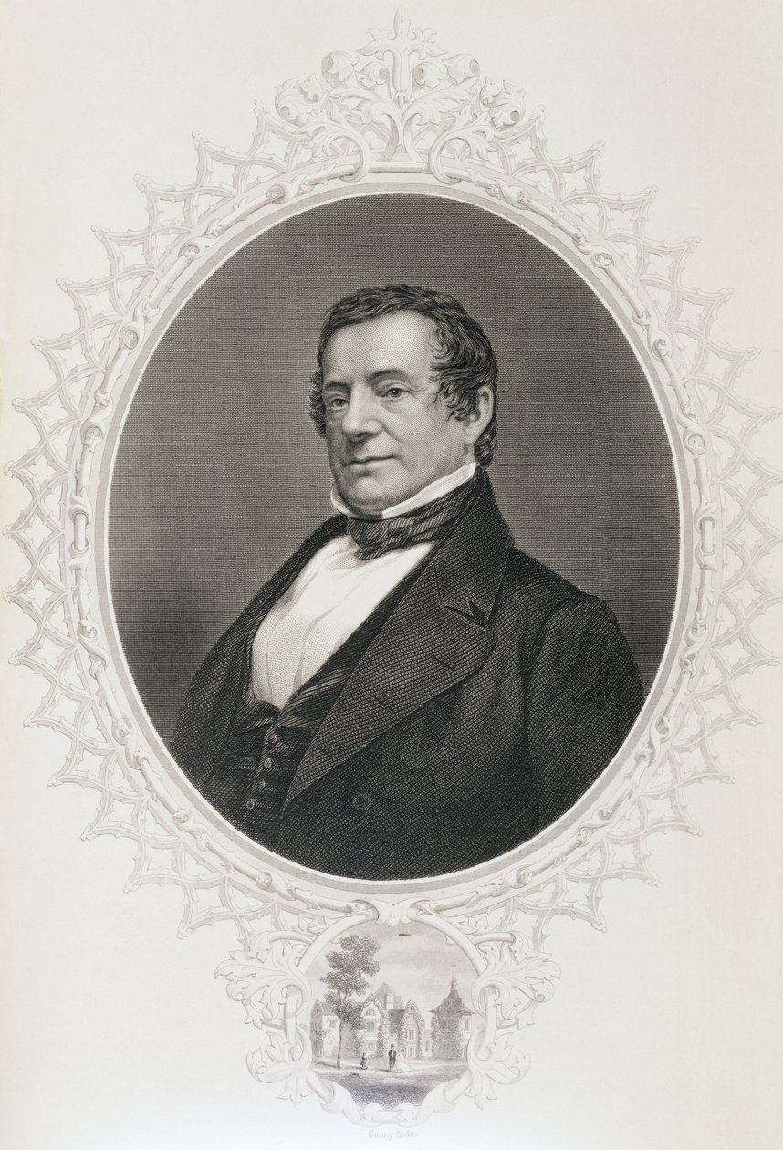Washington Irving, az Egyesült Államok története, II. kötet, írta Charles Mackay. alkotó: American School