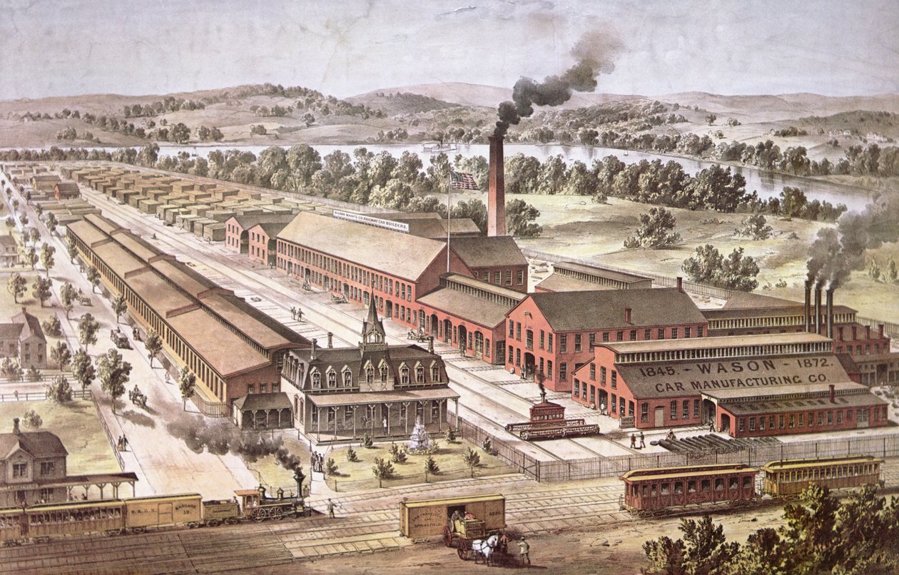 Wason Railroad Car Manufacturers, Springfield, Massachusetts alkotó: American School