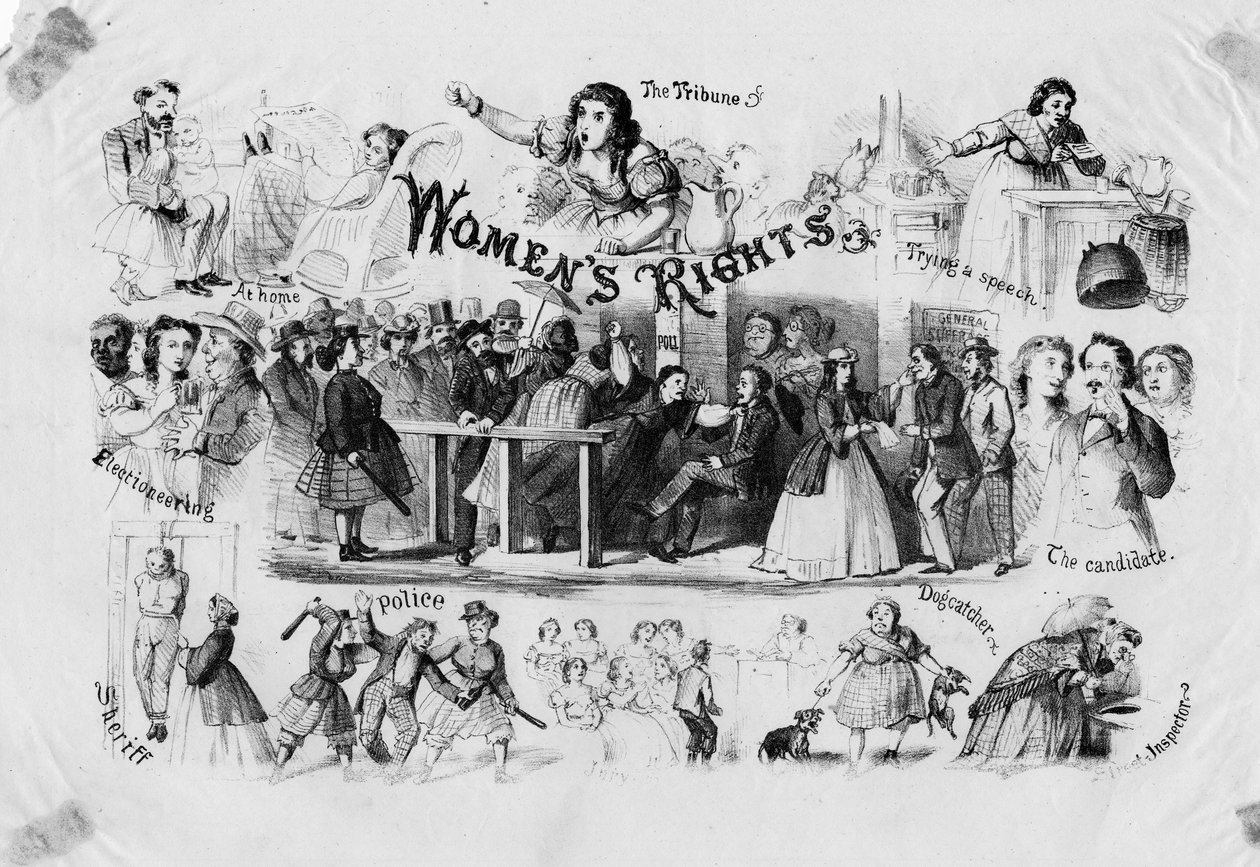 Női jogok c. 1870 alkotó: American School