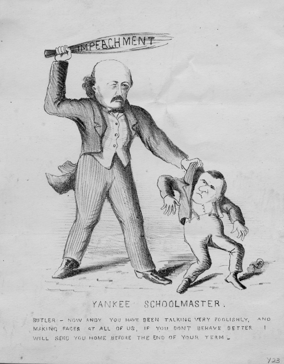 Yankee iskolamester, 1868 körül alkotó: American School