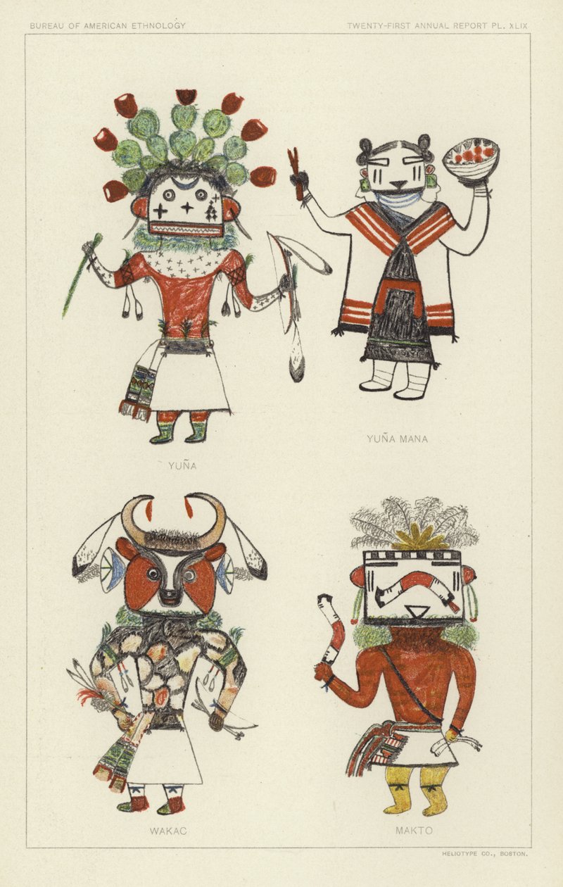 Yuna, Yuna Mana, Wakac, Makto (színes litográfia) alkotó: American School