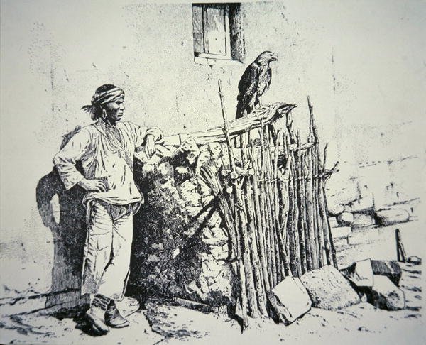 Zuni törzsbeli sasketrecsel alkotó: American School