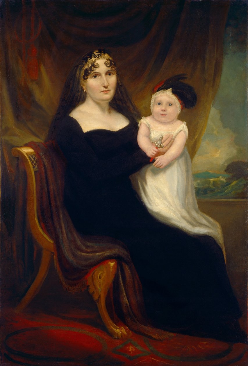 Anya és gyermek alkotó: American or Possibly British 19th Century