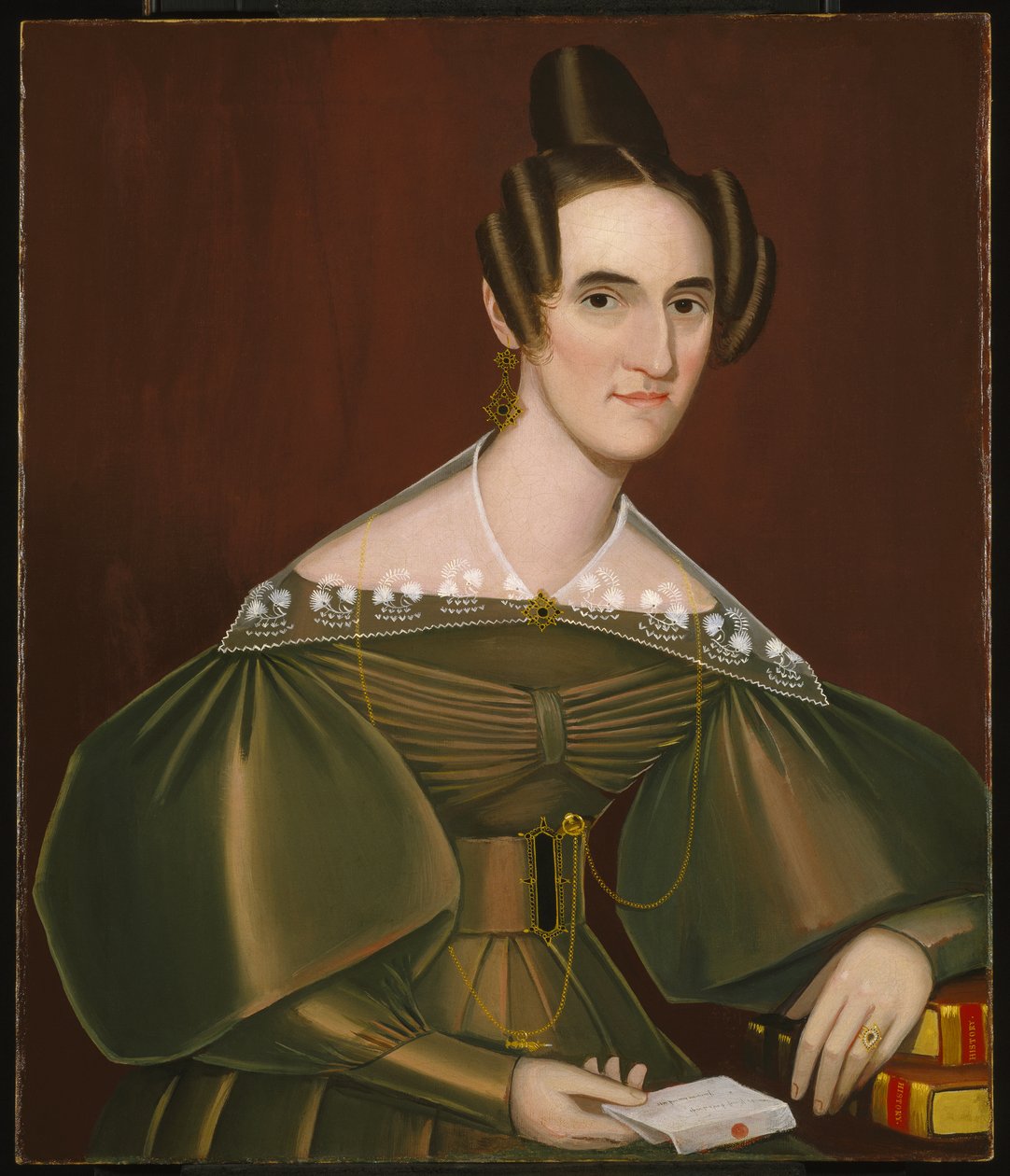 Jeannette Woolley, később Mrs. John Vincent Storm, 1838 körül (olaj, vászon) alkotó: Ammi Phillips