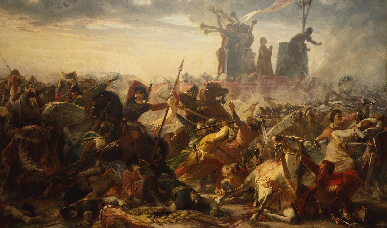 Legnanói csata, 1176. május 29., 1860 körül (olaj, vászon) alkotó: Amos Cassioli