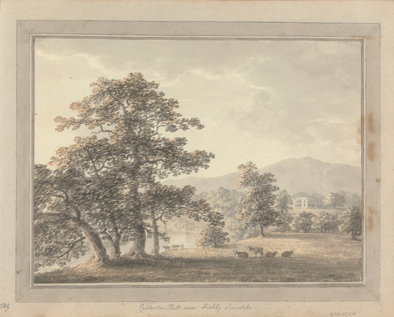 Kilátások Angliában, Skóciában és Walesben: Casterton Hall Shirkby Lonsdale közelében alkotó: Amos Green
