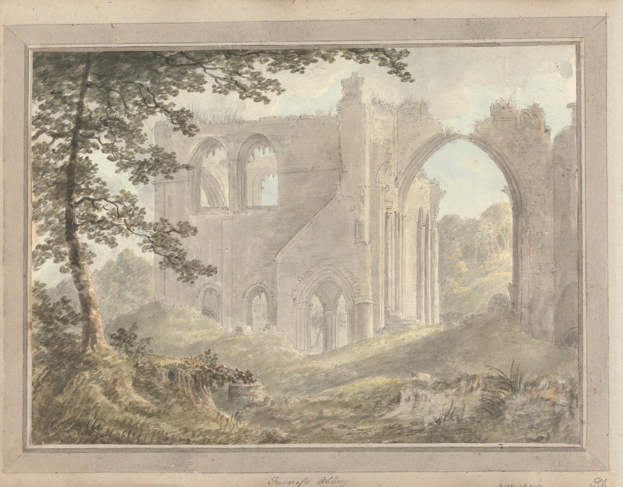 Nézetek Angliában, Skóciában és Walesben: Furness Abbey alkotó: Amos Green