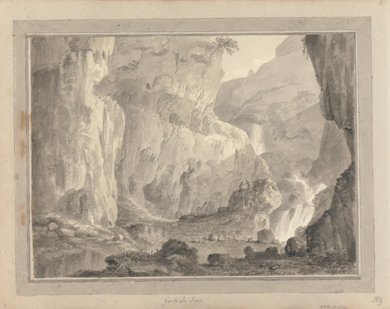 Nézetek Angliában, Skóciában és Walesben: Gordale Scar alkotó: Amos Green