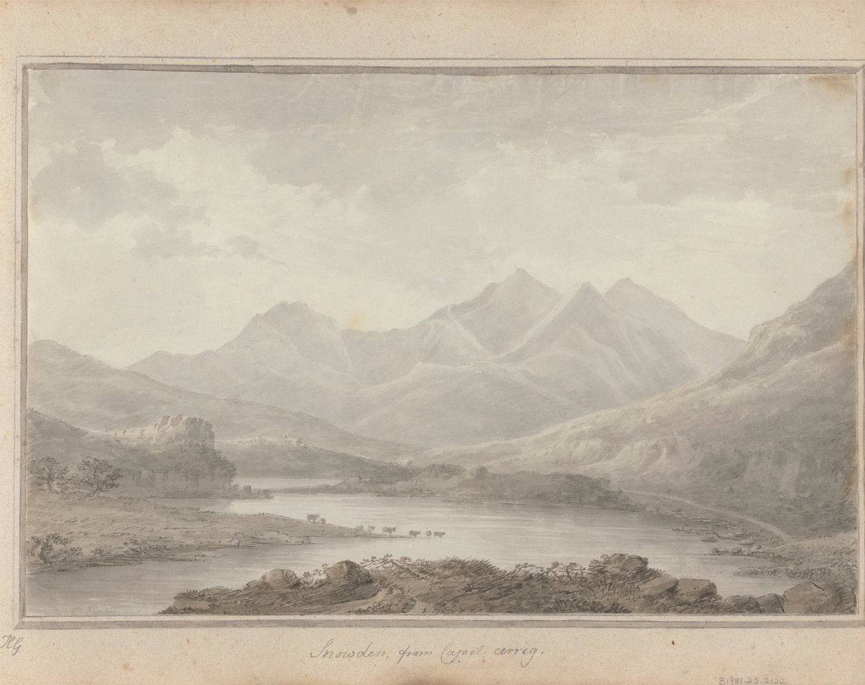 Kilátások Angliában, Skóciában és Walesben: Snowdon, Capel Cerrigből alkotó: Amos Green