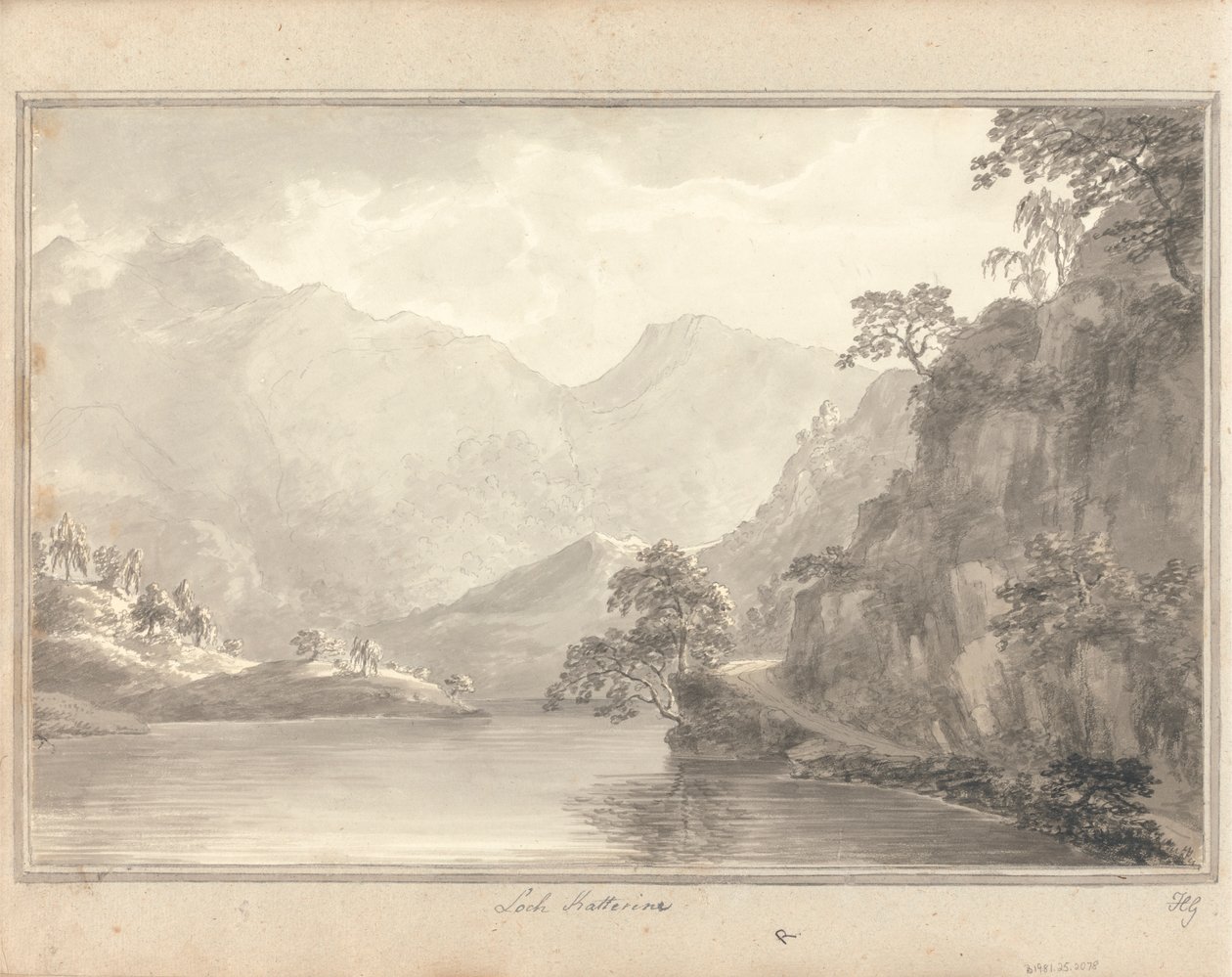 Nézetek Angliában, Skóciában és Walesben: turné Skóciában; Loch Katterine alkotó: Amos Green