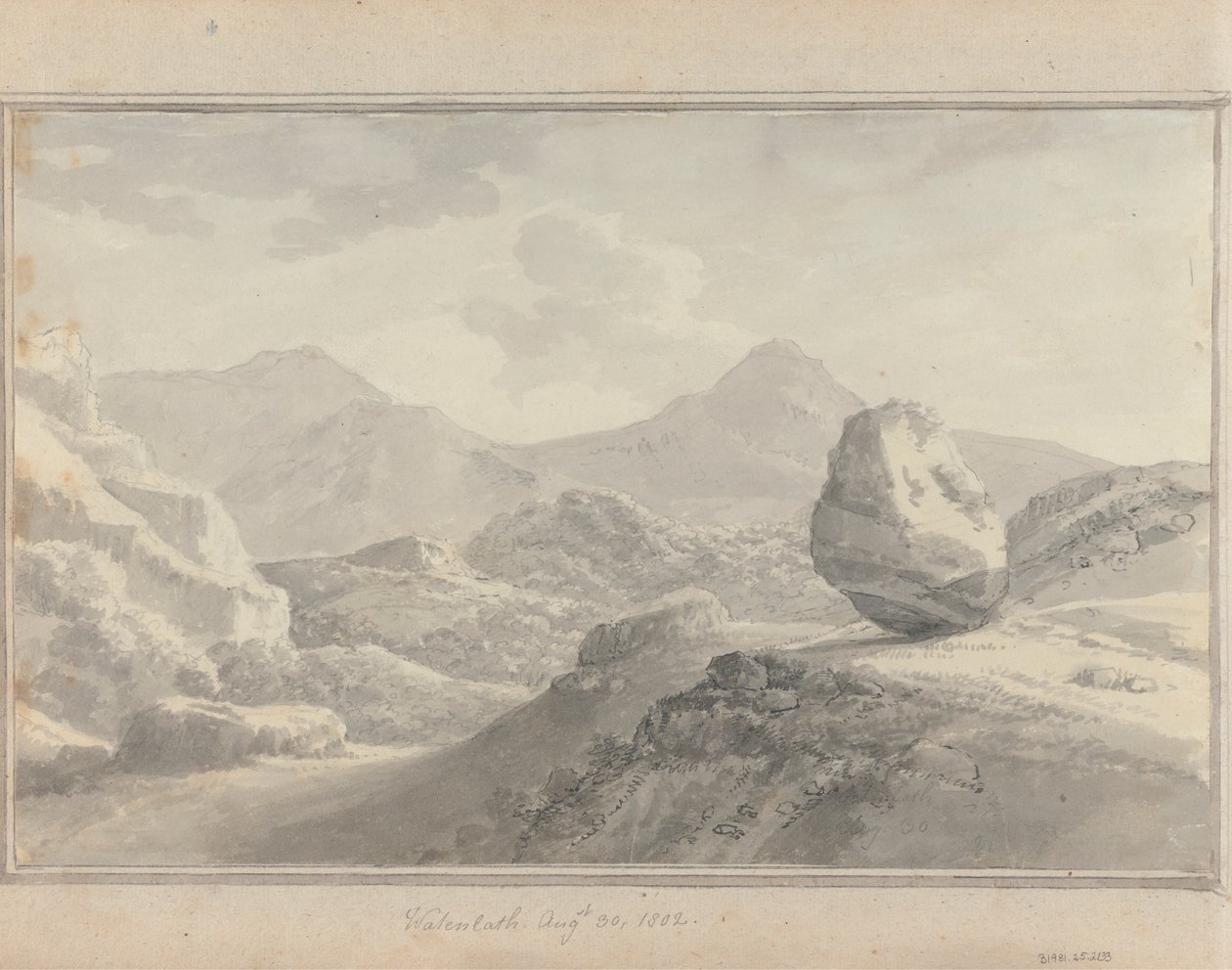 Nézetek Angliában, Skóciában és Walesben: Watenlath, 1802. augusztus 30 alkotó: Amos Green