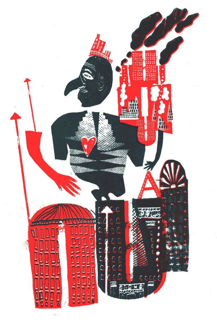 Body Builder, 2015 (szitanyomat) alkotó: Amy Louise Evans
