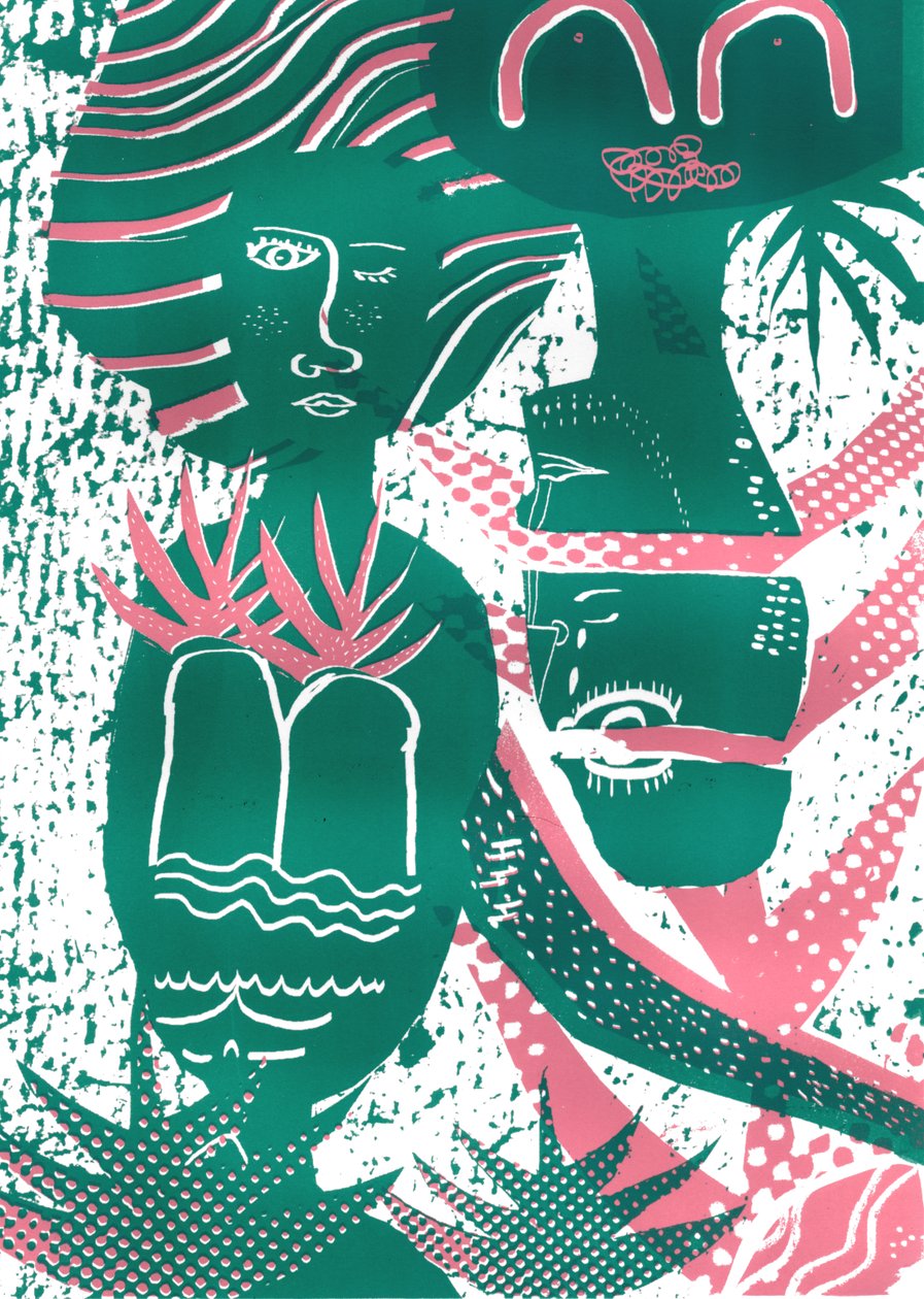 We Grow, 2015 (szitanyomat) alkotó: Amy Louise Evans