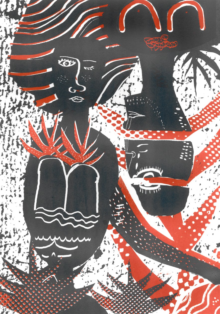 We Grow 2, 2015 (szitanyomat) alkotó: Amy Louise Evans
