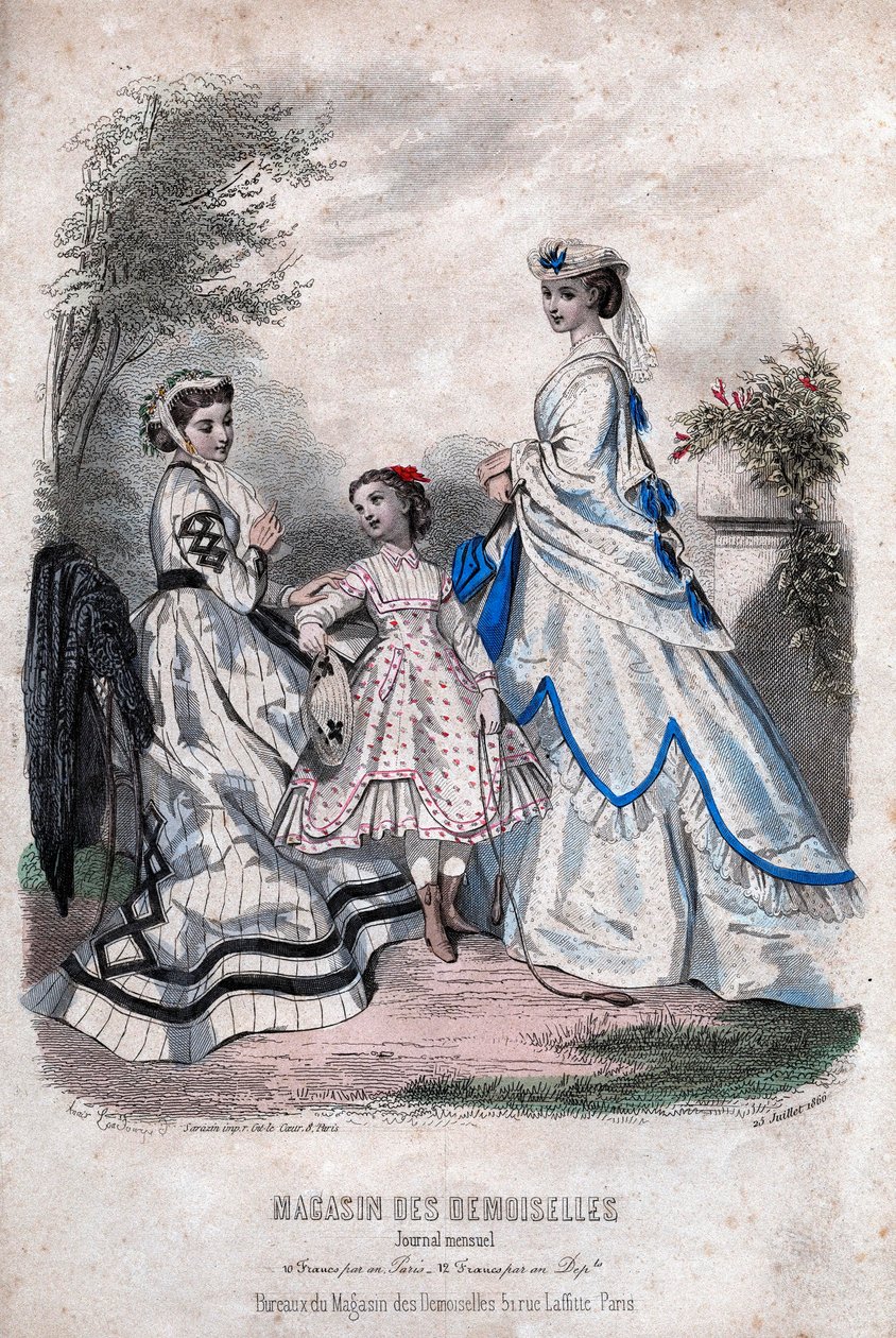 "Magasin des Demoiselles" francia divatlap, Párizs, július 25 alkotó: Anais Toudouze