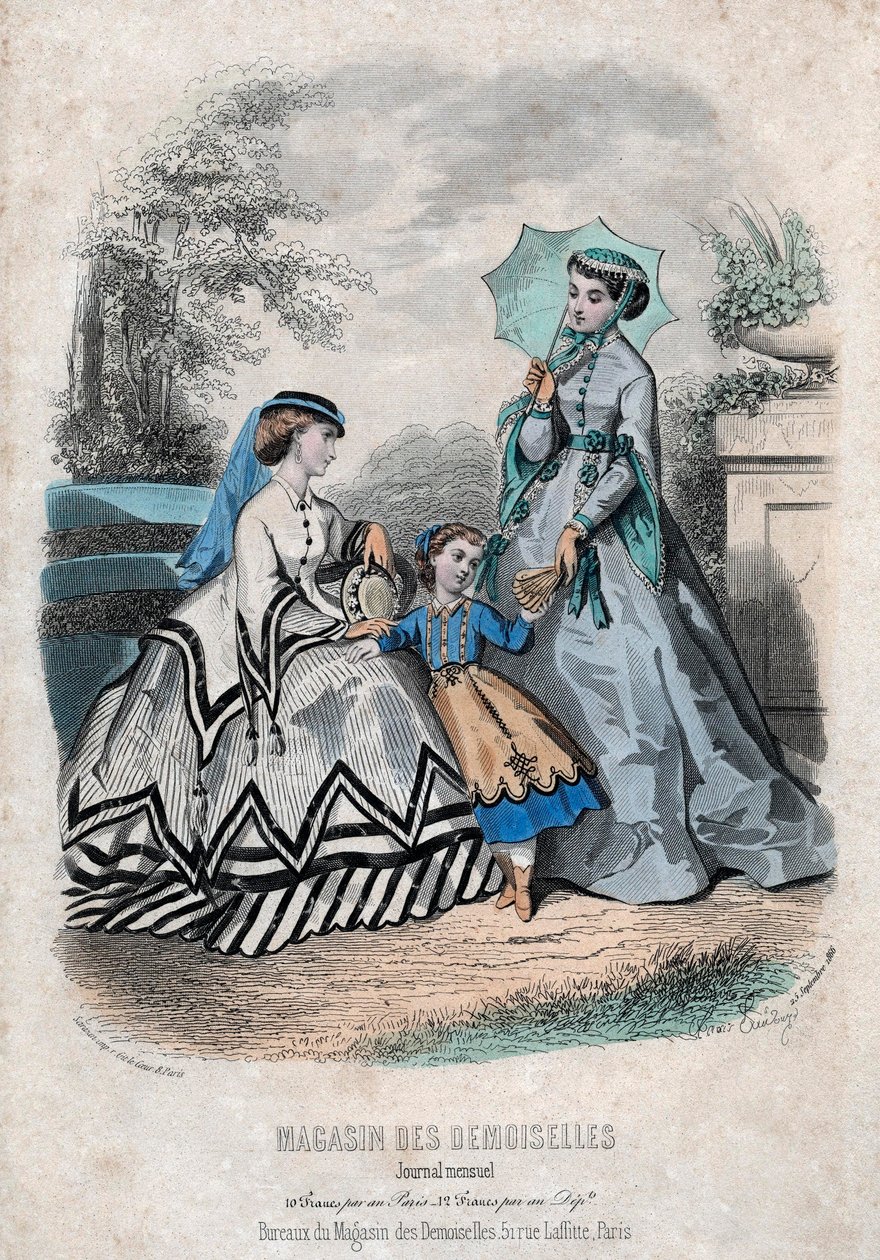 "Magasin des Demoiselles" francia divatlap, Párizs, szeptember 25 alkotó: Anais Toudouze
