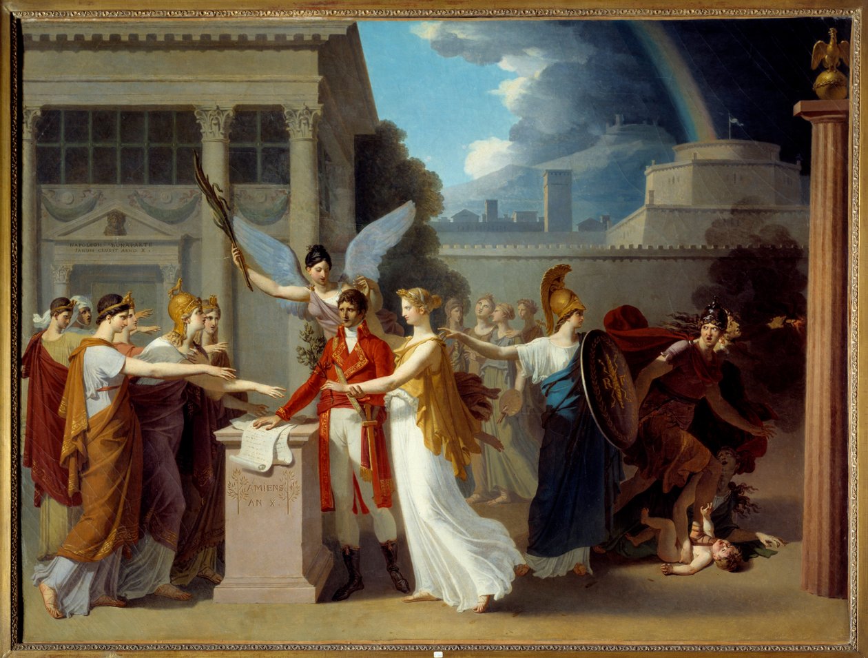 Az amiensi béke, 1802. március 25. (olaj, vászon) alkotó: Anatole Devosge