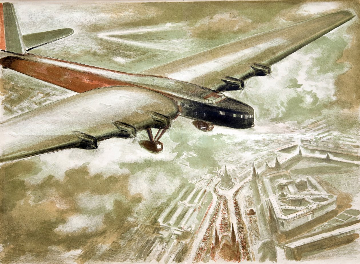 Repülés a Vörös téren, 1937. alkotó: Anatoly Andreyevich Suvorov