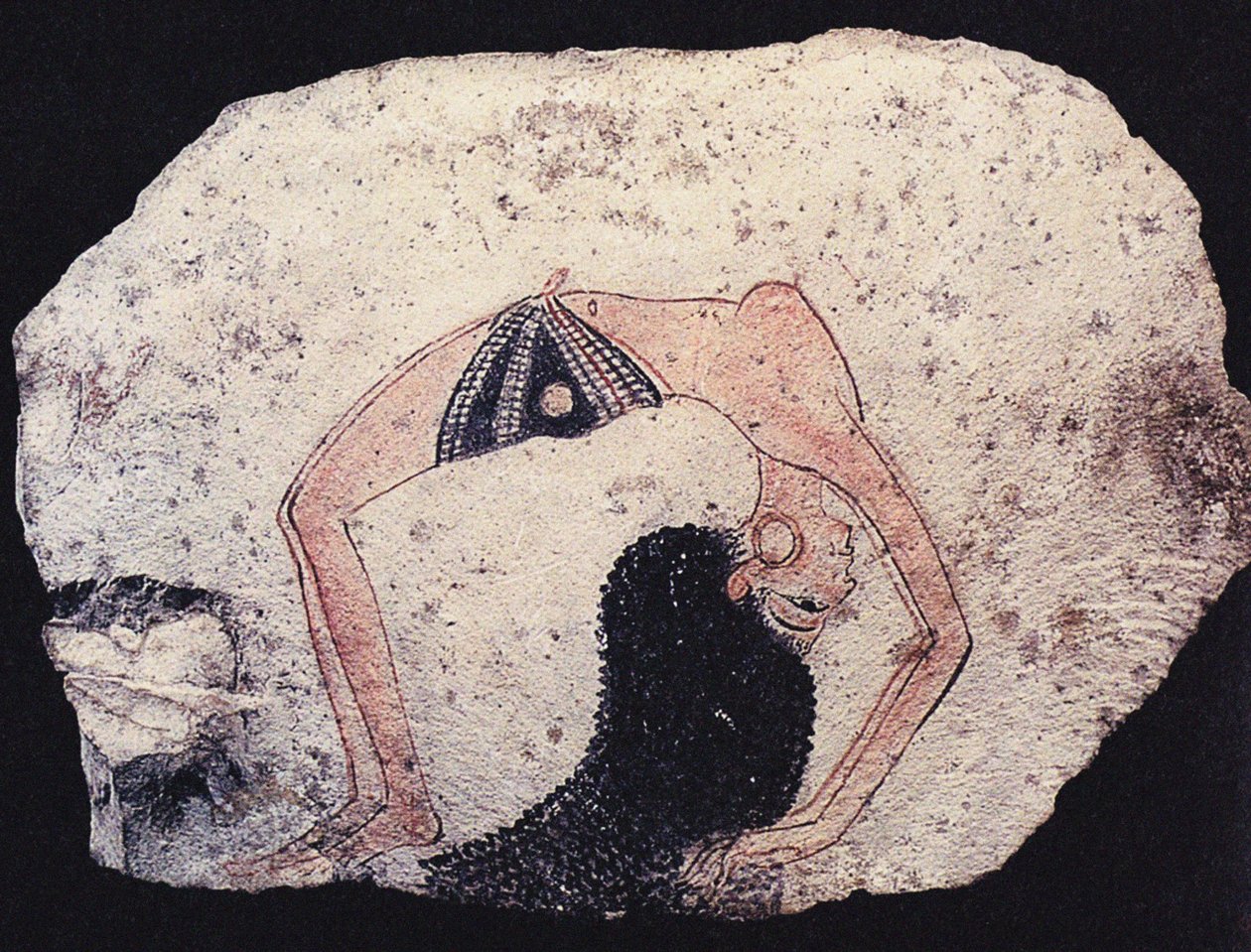Ostracon táncoló lánnyal, Kr.e. 1200 körül alkotó: Ancient Egypt