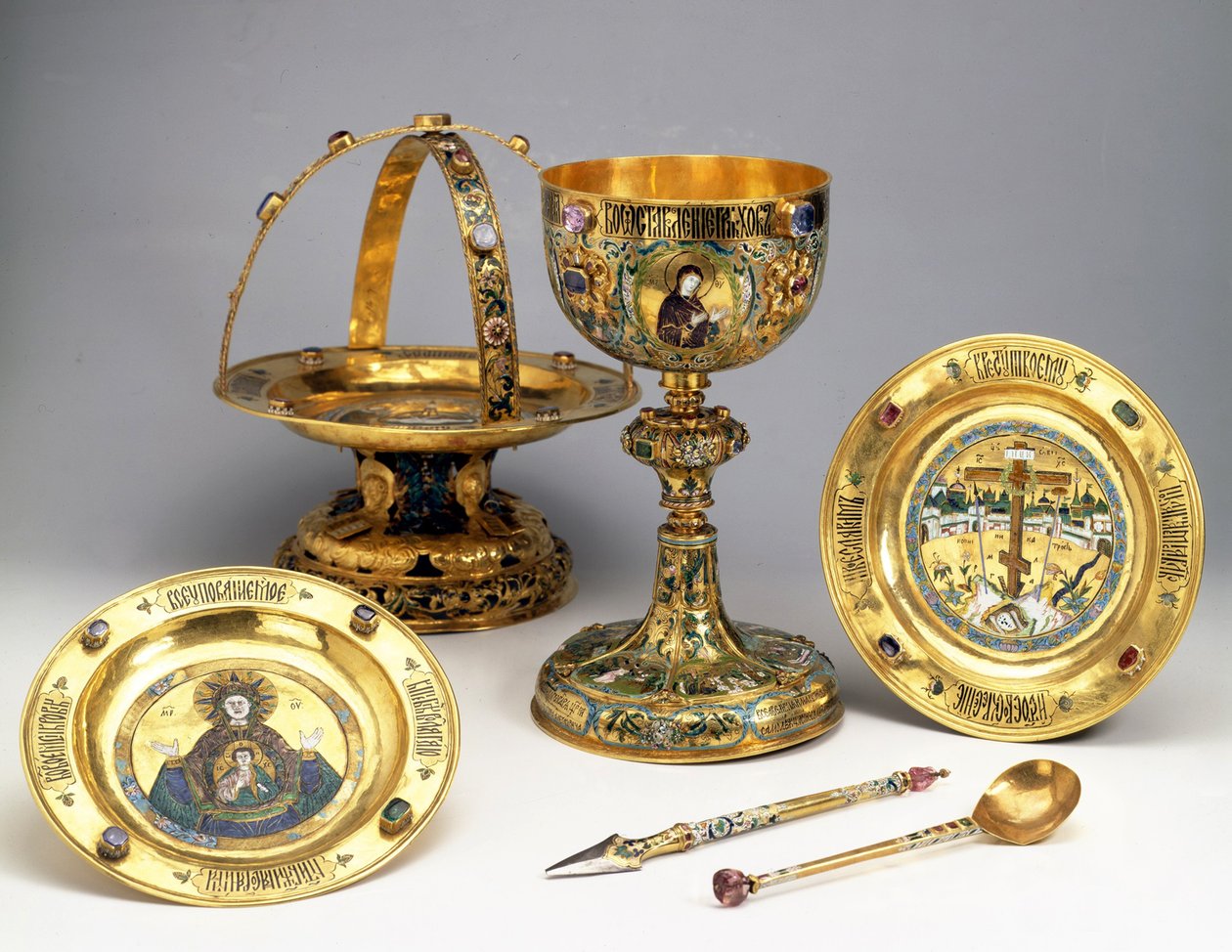 A liturgikus díszlet, 1679 alkotó: Ancient Russian Art