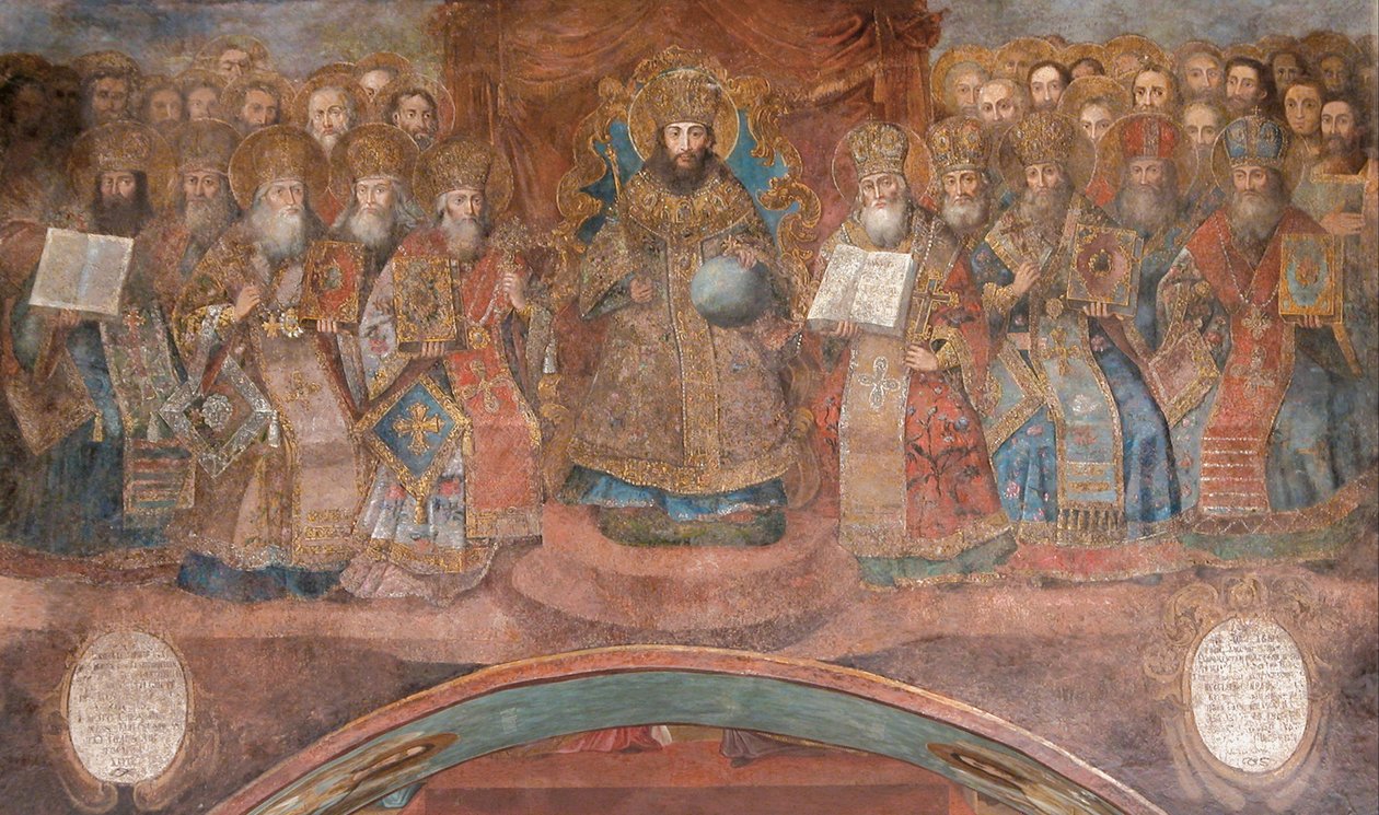 Az első niceai zsinat alkotó: Ancient Russian frescos