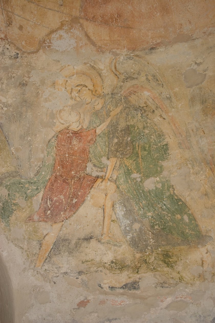 Jákob és az angyal, 12. század alkotó: Ancient Russian frescos