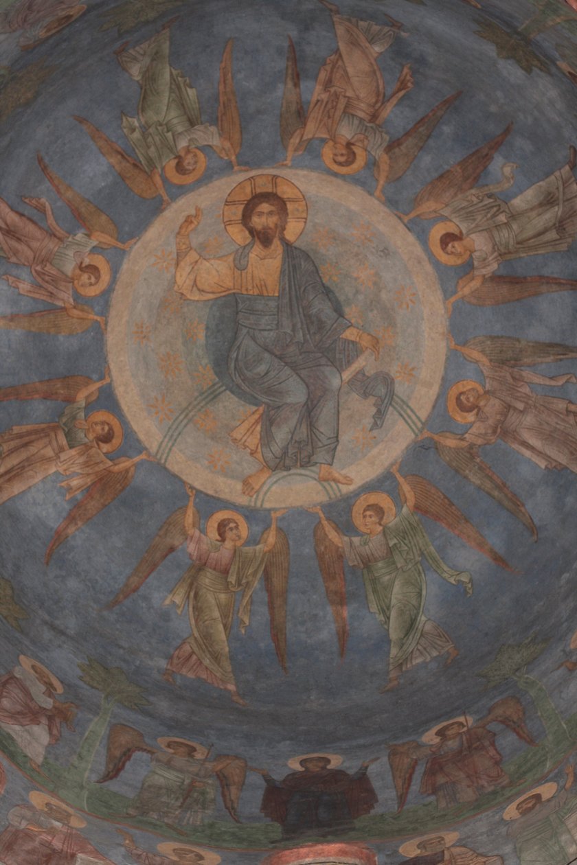 Krisztus mennybemenetele, 12. század alkotó: Ancient Russian frescos