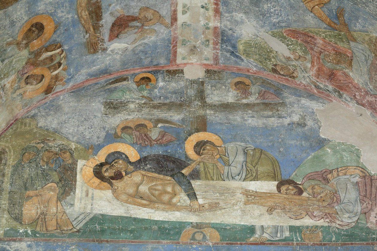 Krisztus síremléke, 12. század alkotó: Ancient Russian frescos