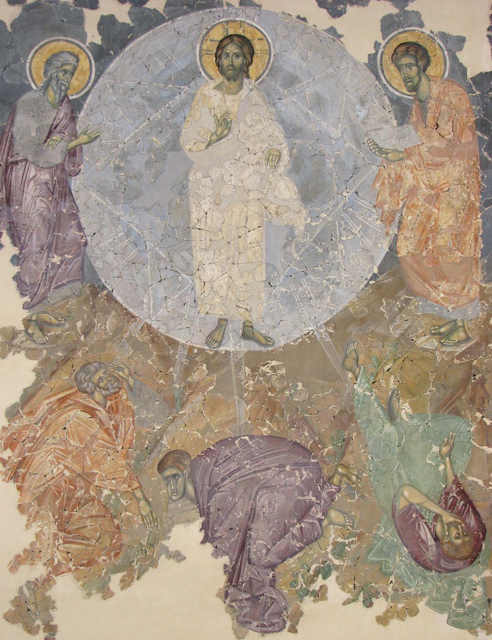 Jézus színeváltozása, 1380 körül alkotó: Ancient Russian frescos