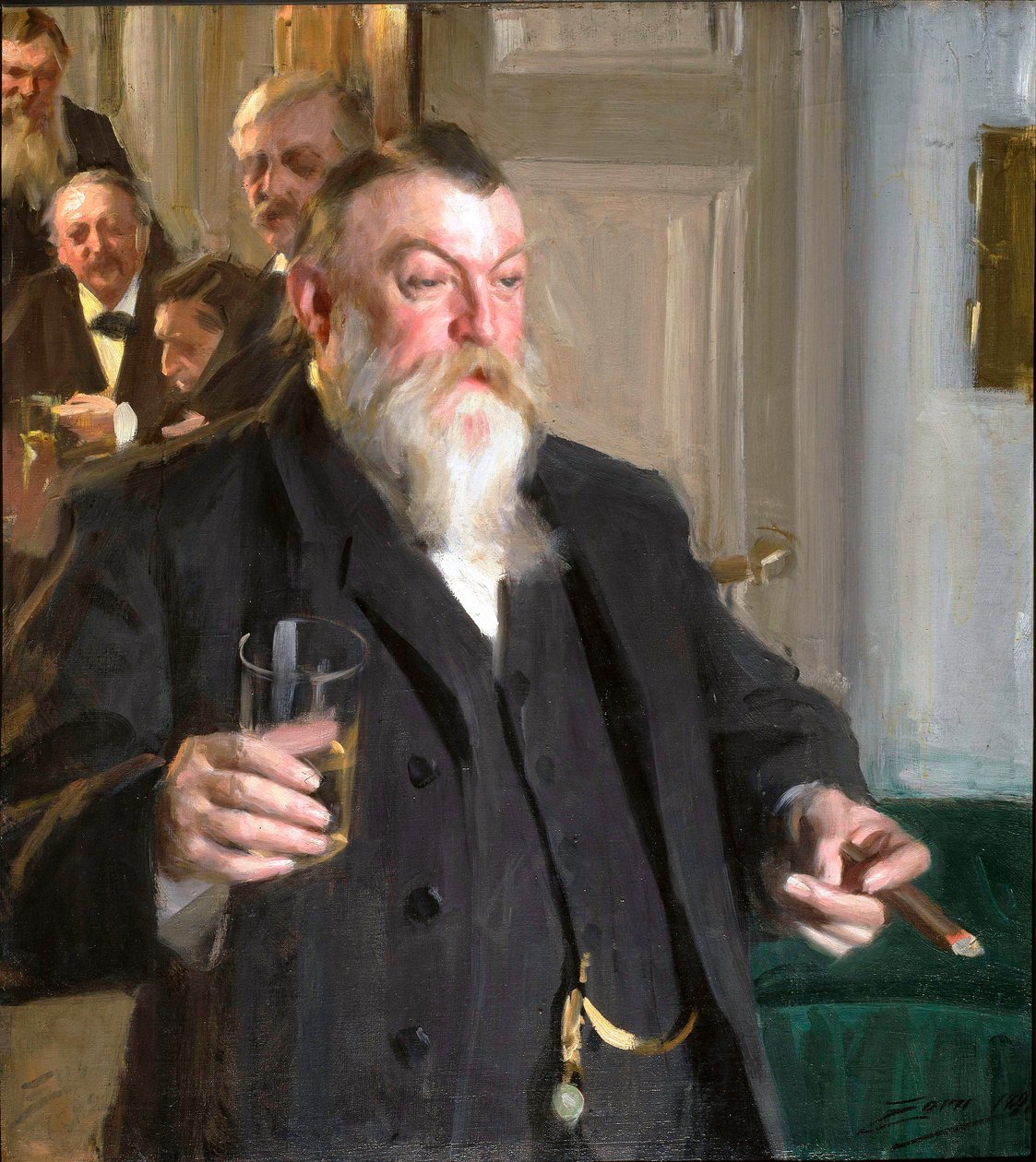 Pirítós az Idun Társaságban alkotó: Anders Leonard Zorn